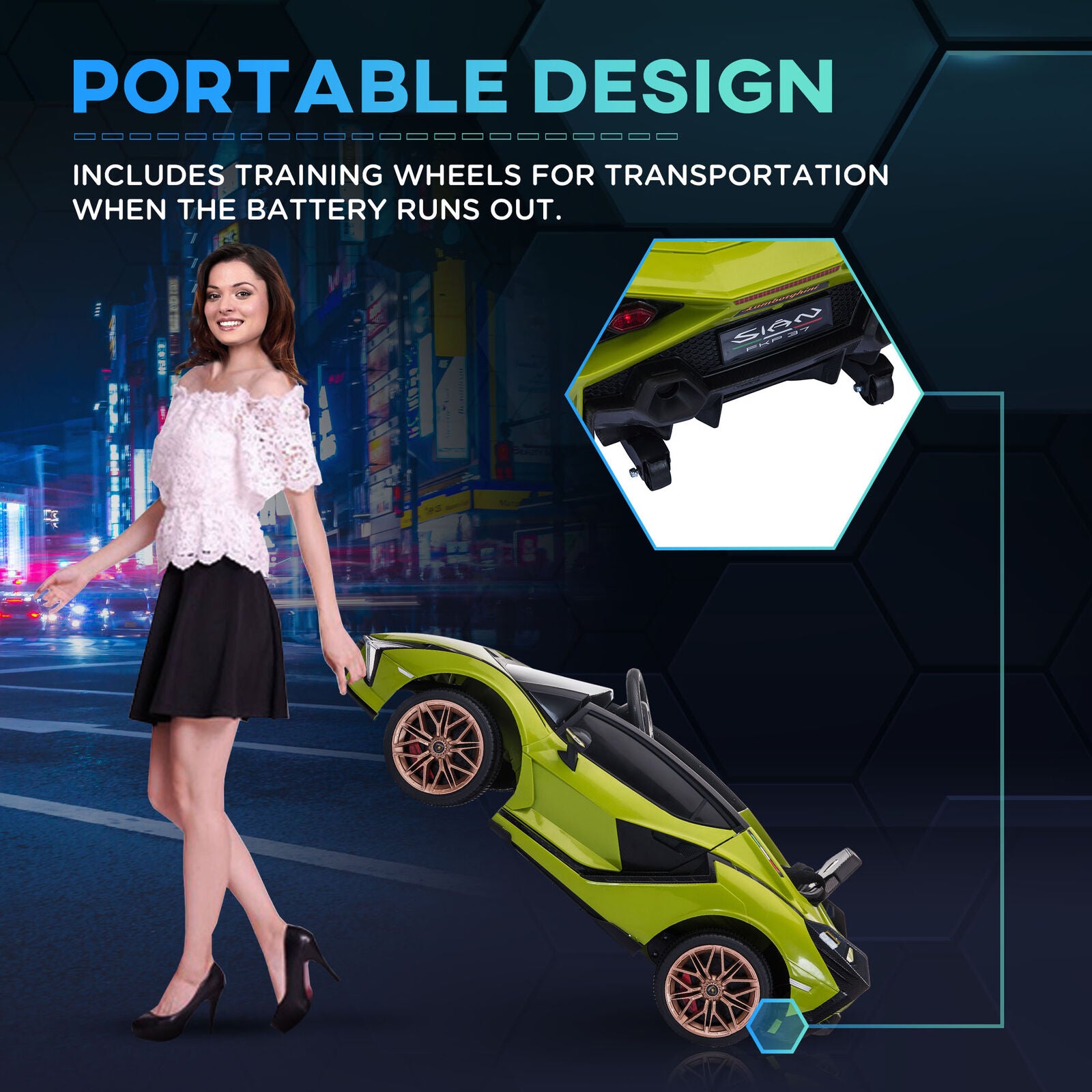 "Ultimate Kid's Lamborghini SIAN Electric Ride-On Car with Remote Control"