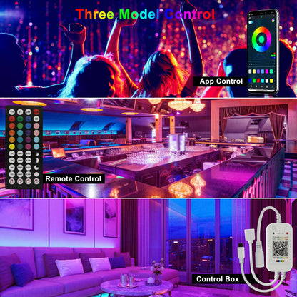 "Colour Changing RGB LED Strip Lights for Cabinet and Kitchen - 5-30M Length | UK"