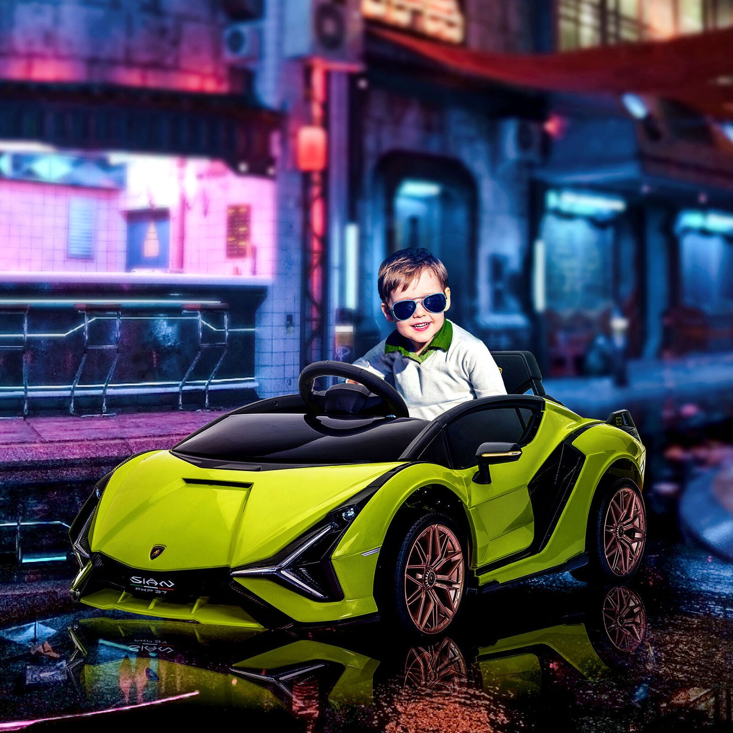 "Ultimate Kid's Lamborghini SIAN Electric Ride-On Car with Remote Control"