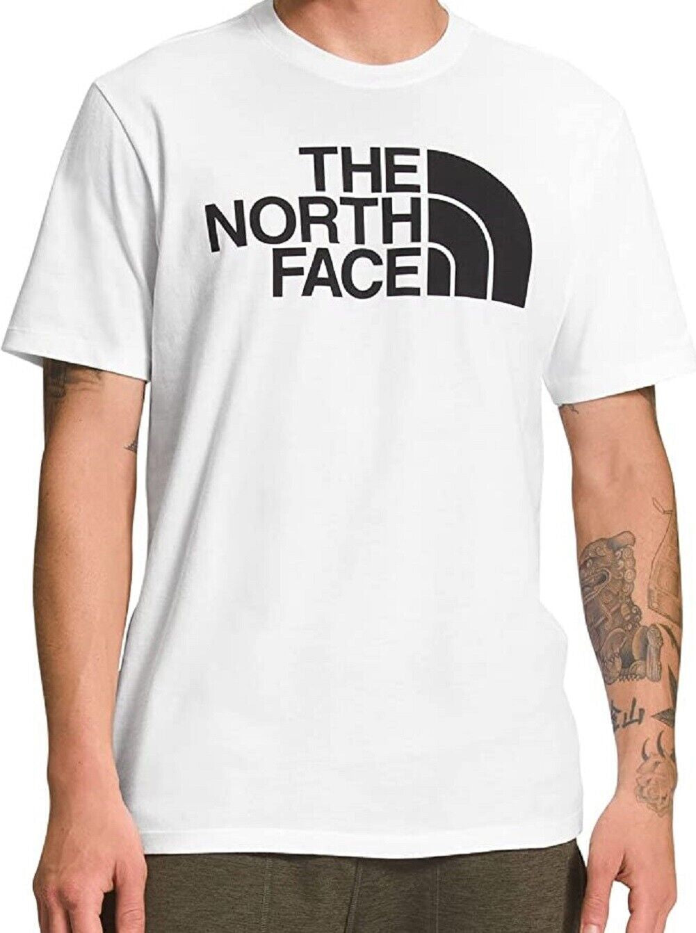 The North Face T-Shirt TNF Half Dome Tee Crew Neck Cotton Logo Black White Top