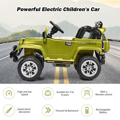 "Remote Control Kids Ride-On Jeep - Battery Powered Fun for Little Adventurers"