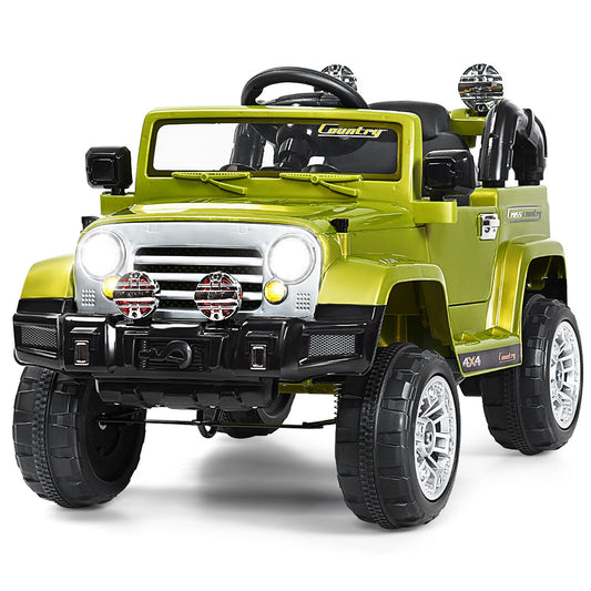 "Remote Control Kids Ride-On Jeep - Battery Powered Fun for Little Adventurers"