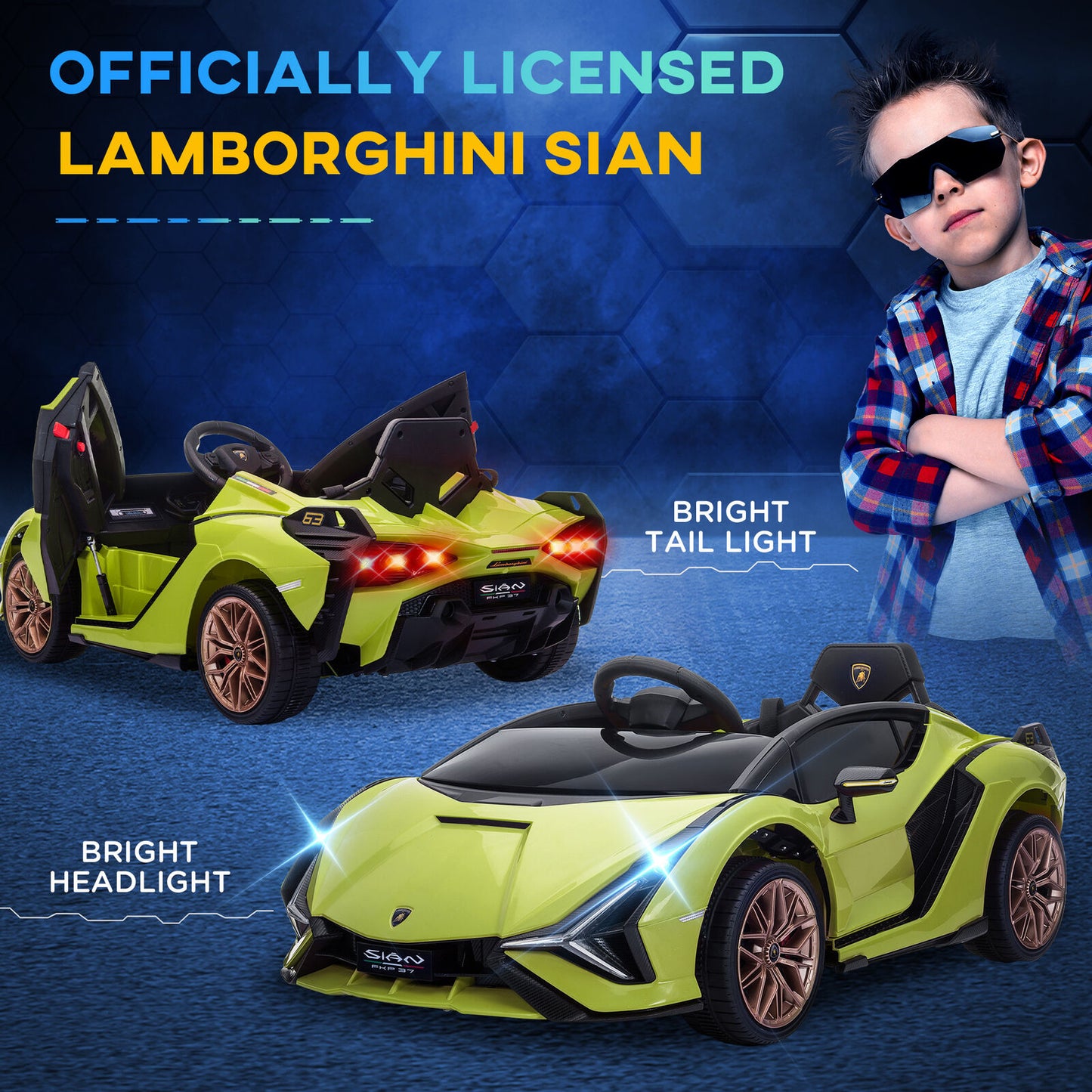 "Ultimate Kid's Lamborghini SIAN Electric Ride-On Car with Remote Control"