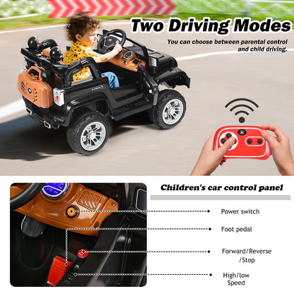 "Remote Control Kids Ride-On Jeep - Battery Powered Fun for Little Adventurers"