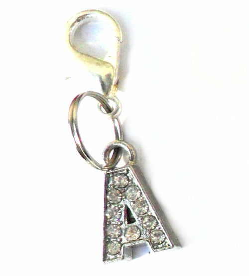 A-Z Crystal Letter Pet Charms