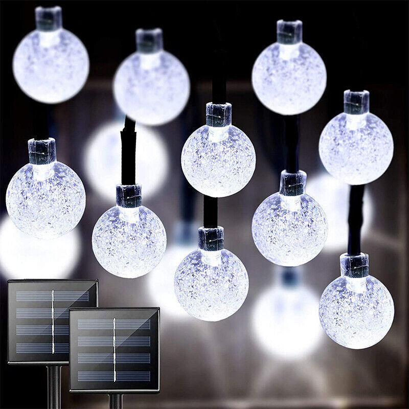 LED Ball Solar Light Party Fairy Outdoor Retro Ball String Lights Patio Garden