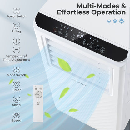 "4-in-1 Climate Control System - Floor AC with Fan and Dehumidifier"