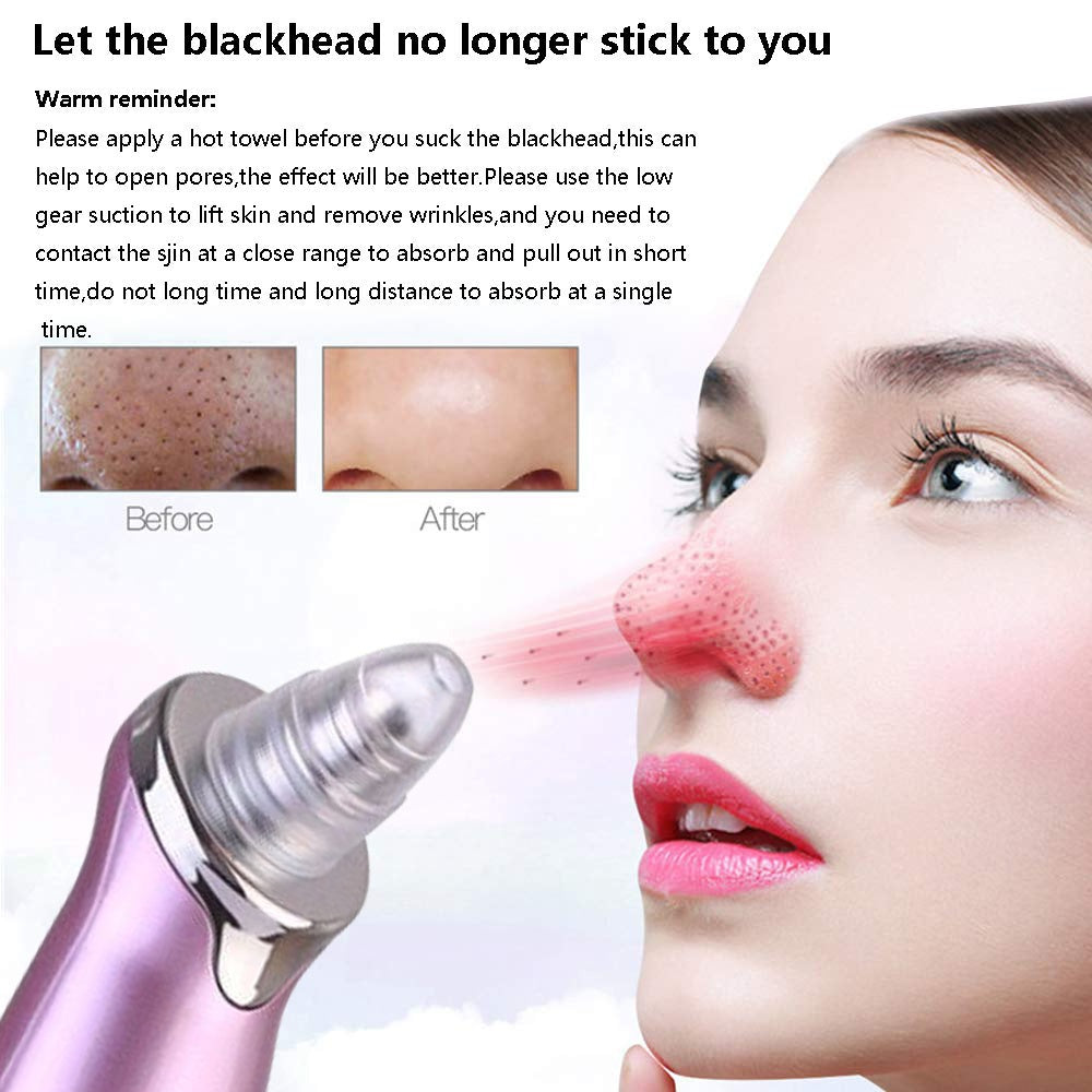 Electric Blackhead Remover Pore Vacuum Suction Diamond Dermabrasion Face Cleaner