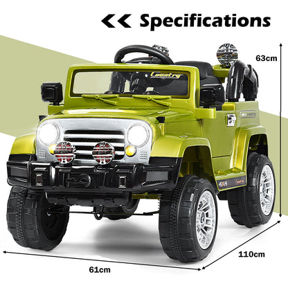 "Remote Control Kids Ride-On Jeep - Battery Powered Fun for Little Adventurers"