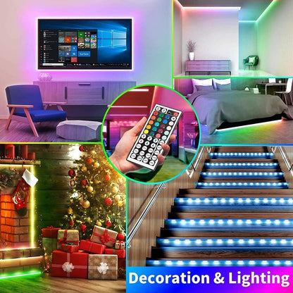 "Colour Changing RGB LED Strip Lights for Cabinet and Kitchen - 5-30M Length | UK"