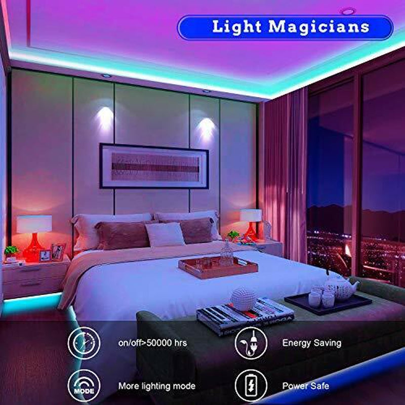 "Colour Changing RGB LED Strip Lights for Cabinet and Kitchen - 5-30M Length | UK"